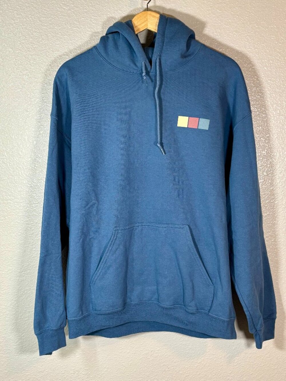 Shawn Mendes Hoodie Sweatshirt Blue Floral Graphic Pullover Size Large